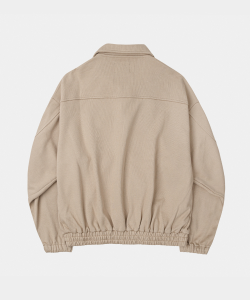 LETTERCOMO(レテルコモ)の「ヘビーコットンブルゾンスウェットジャケットベージュ(ブルゾン・レディース・その他・MEDIUM/LARGE/X-LARGE)」の2枚目の写真