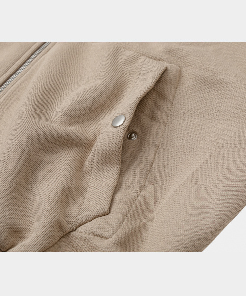 LETTERCOMO(レテルコモ)の「ヘビーコットンブルゾンスウェットジャケットベージュ(ブルゾン・レディース・その他・MEDIUM/LARGE/X-LARGE)」の4枚目の写真
