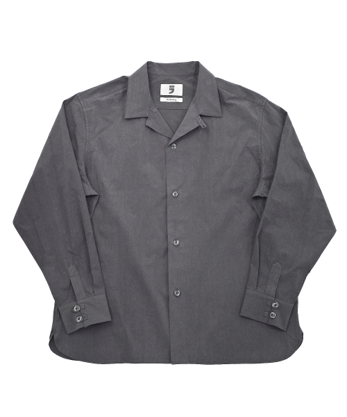 A NOTHING(アナッシング)の「BIO-WASHED CREASE TAILORED SHIRT (Charcoal)(シャツ/ブラウス・メンズ・その他・SMALL/MEDIUM/LARGE)」の1枚目の写真