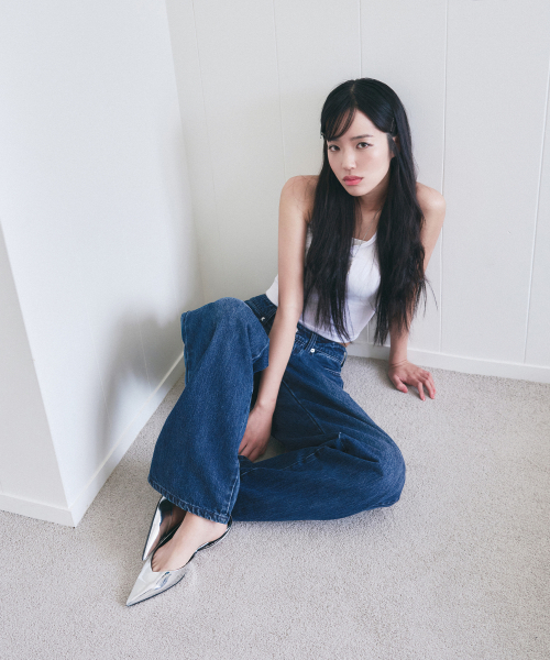 OURDAYZ（アワーデイズ）の「ベルイズワイドレッグデニムパンツ[ブルー]（デニムパンツ・レディース・その他・LARGE/MEDIUM/SMALL/X-SMALL）」の3枚目の写真