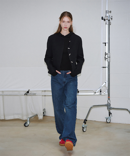 OURDAYZ（アワーデイズ）の「ベルイズワイドレッグデニムパンツ[ブルー]（デニムパンツ・レディース・その他・LARGE/MEDIUM/SMALL/X-SMALL）」の5枚目の写真