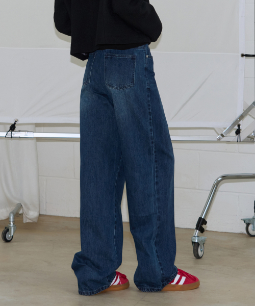 OURDAYZ（アワーデイズ）の「ベルイズワイドレッグデニムパンツ[ブルー]（デニムパンツ・レディース・その他・LARGE/MEDIUM/SMALL/X-SMALL）」の7枚目の写真