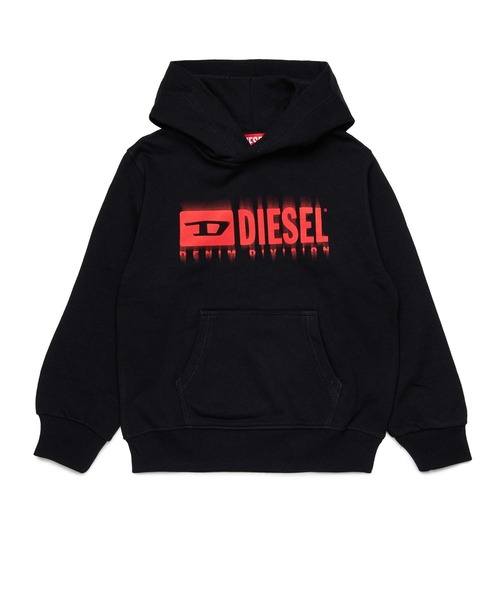 DIESEL KIDS(ディーゼルキッズ)の「DIESEL(ディーゼル)Kids & Junior ブランドロゴフーディーパーカー(パーカー・キッズ・ブルー/ブラック×レッド/ホワイト/イエロー・4Y/6Y/10Y/12Y/16Y/8Y/14Y)」の2枚目の写真