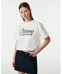AIME MESH LAYERED T-SHIRT [WHITE]