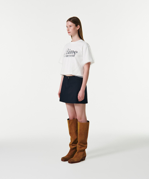 CURRENT（カレント）の「AIME MESH LAYERED T-SHIRT [WHITE]（Tシャツ/カットソー・レディース・その他・SMALL/MEDIUM）」の7枚目の写真
