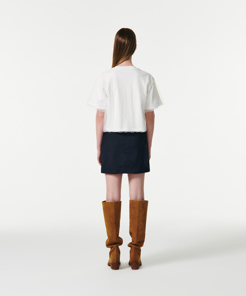 CURRENT（カレント）の「AIME MESH LAYERED T-SHIRT [WHITE]（Tシャツ/カットソー・レディース・その他・SMALL/MEDIUM）」の8枚目の写真