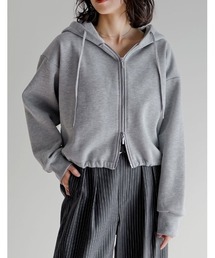 Re:EDIT | 裏起毛ダブルジップドロストパーカー(パーカー)