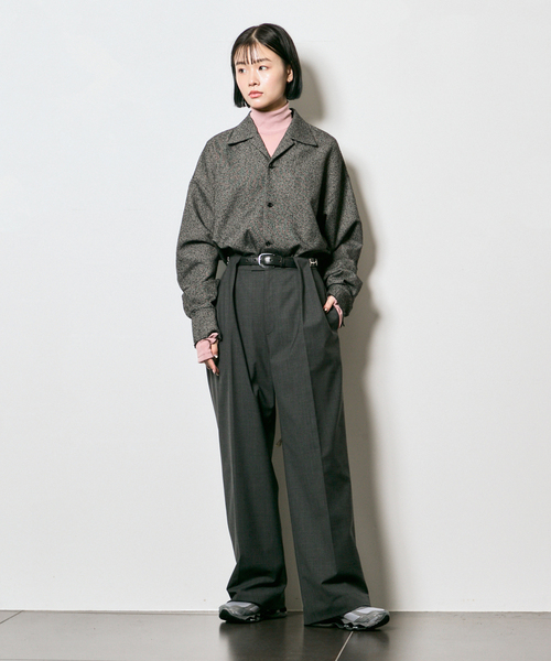 CITYSHOP（シティーショップ）の「《追加2》SHEER HIGH NECK TOP：カットソー（Tシャツ/カットソー・レディース・ベージュ/ブラック/ピンク・FREE）」の9枚目の写真