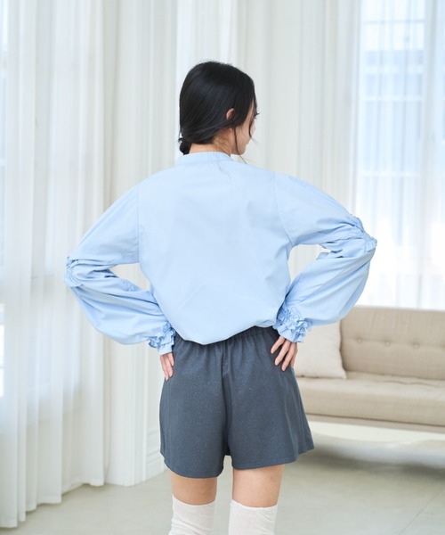 Lallana(ララーナ)の「Lame coco pleats skort/ラメココプリーツスコート(スカート・レディース・グレー/ダークネイビー/ブラウン・SMALL/FREE)」の15枚目の写真