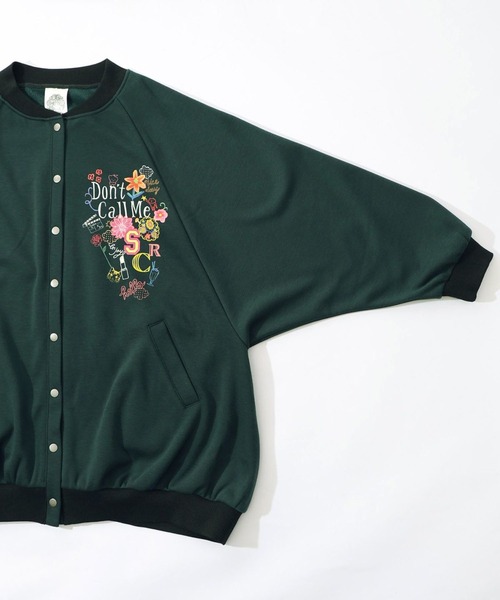 ScoLar（スカラー）の「ScoLar(スカラー) ポップ柄裏起毛 裏毛×フライスブルゾン（ブルゾン・レディース・オレンジ・MEDIUM）」の15枚目の写真