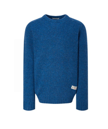 HAZZYS（ ヘジス）の「[25FW][シャトランドウール] ディープブルーシェギドッククルーネックニット（ニット/セーター）」