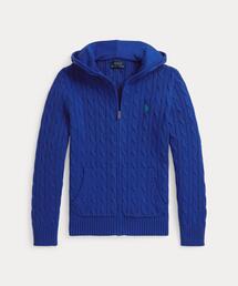 POLO RALPH LAUREN CHILDRENSWEAR（ポロ ラルフ ローレン チルドレンズウェア）の「ケーブル コットン フーデッド フルジップ セーター（その他アウター）」