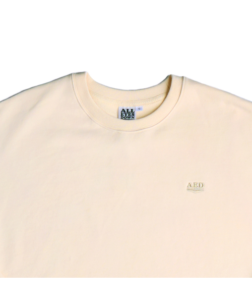 ALL EYES DOWN(オール アイズ ダウン)の「LOGO EMBLEM SWEATSHIRT (IVORY)(スウェット・メンズ・その他・SMALL/MEDIUM/LARGE/X-LARGE)」の3枚目の写真