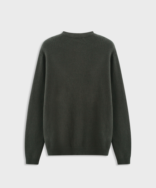 ASHOUR(アッシュアワー)の「Round Neck Button Cardigan Moss Charcoal(カーディガン/ボレロ・メンズ・その他・MEDIUM/LARGE)」の2枚目の写真