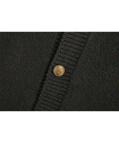 ASHOUR(アッシュアワー)の「Round Neck Button Cardigan Moss Charcoal(カーディガン/ボレロ・メンズ・その他・MEDIUM/LARGE)」の4枚目の写真