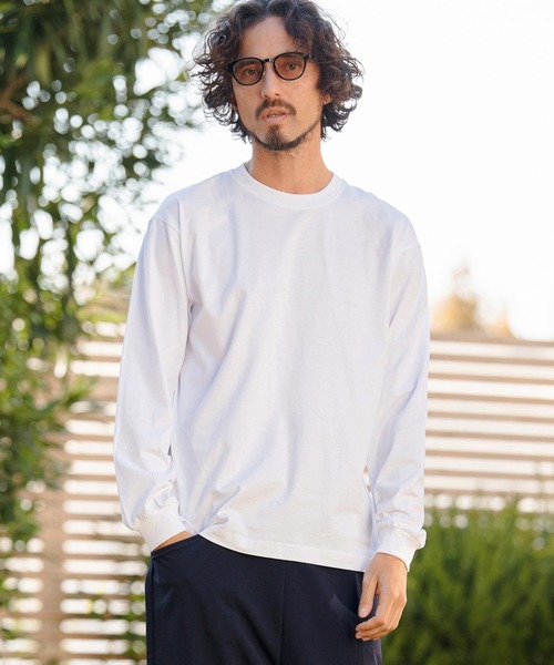 CAMBIO(カンビオ)の「mlt5527- 5.6ozスタンダードウェイトロンT カットソー(HLCM0233)(Tシャツ/カットソー・メンズ・ブラック/ヘザーグレー/ホワイト/ネイビー/サンドベージュ・S/M/L/XL)」の10枚目の写真