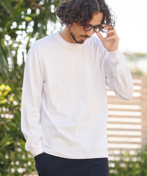 CAMBIO(カンビオ)の「mlt5527- 5.6ozスタンダードウェイトロンT カットソー(HLCM0233)(Tシャツ/カットソー・メンズ・ブラック/ヘザーグレー/ホワイト/ネイビー/サンドベージュ・S/M/L/XL)」の11枚目の写真