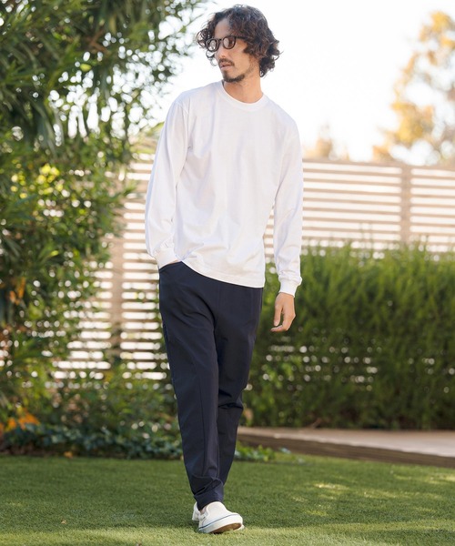 CAMBIO(カンビオ)の「mlt5527- 5.6ozスタンダードウェイトロンT カットソー(HLCM0233)(Tシャツ/カットソー・メンズ・ブラック/ヘザーグレー/ホワイト/ネイビー/サンドベージュ・S/M/L/XL)」の13枚目の写真
