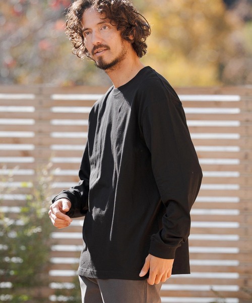 CAMBIO(カンビオ)の「mlt5527- 5.6ozスタンダードウェイトロンT カットソー(HLCM0233)(Tシャツ/カットソー・メンズ・ブラック/ヘザーグレー/ホワイト/ネイビー/サンドベージュ・S/M/L/XL)」の14枚目の写真
