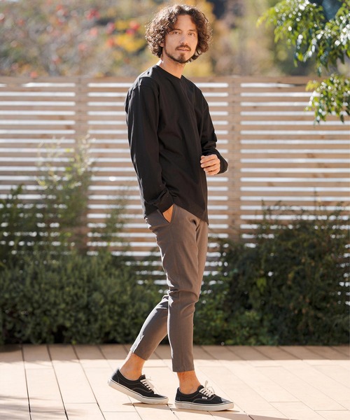 CAMBIO(カンビオ)の「mlt5527- 5.6ozスタンダードウェイトロンT カットソー(HLCM0233)(Tシャツ/カットソー・メンズ・ブラック/ヘザーグレー/ホワイト/ネイビー/サンドベージュ・S/M/L/XL)」の16枚目の写真