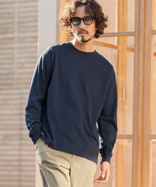 CAMBIO(カンビオ)の「mlt5527- 5.6ozスタンダードウェイトロンT カットソー(HLCM0233)(Tシャツ/カットソー・メンズ・ブラック/ヘザーグレー/ホワイト/ネイビー/サンドベージュ・S/M/L/XL)」の19枚目の写真