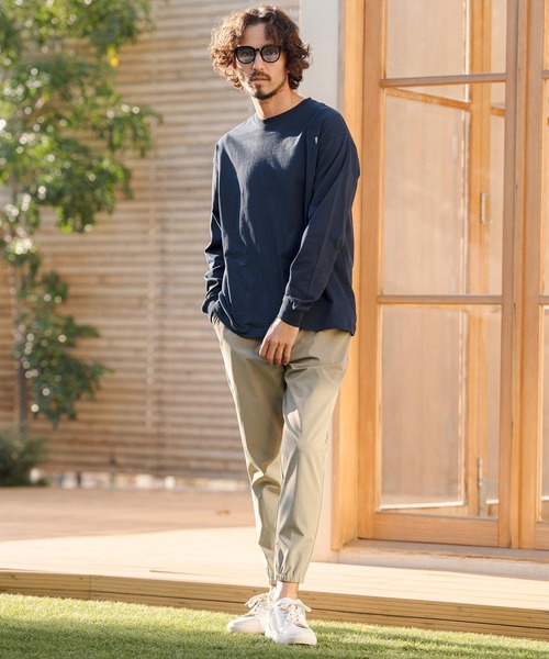 CAMBIO(カンビオ)の「mlt5527- 5.6ozスタンダードウェイトロンT カットソー(HLCM0233)(Tシャツ/カットソー・メンズ・ブラック/ヘザーグレー/ホワイト/ネイビー/サンドベージュ・S/M/L/XL)」の21枚目の写真