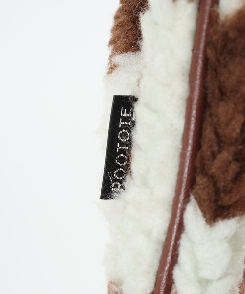 ROOTOTE(ルートート)の「ROOTOTE フェイクシアリングミニポーチ(ショルダーバッグ・レディース・ゼブラ/ホワイト×ブラウン/グレー・FREE)」の15枚目の写真