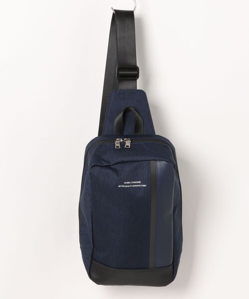 Blue Standard (ブルースタンダード)の「【BLUE STANDARD/ブルースタンダード】【長財布・ペットボトルも楽々】大容量ボディバッグ 異素材切り替え 杢調カジュアル(ボディバッグ/ウエストポーチ・メンズ・グレー/ブラック/ダークネイビー・FREE)」の21枚目の写真