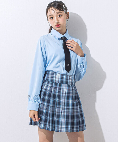 ZIDDY(ジディ)の「【 ニコ☆プチ 掲載 】チェックスカパン(130~160cm)(スカート・キッズ・ブルー系その他2・130cm/FREE/140cm/150cm)」の6枚目の写真