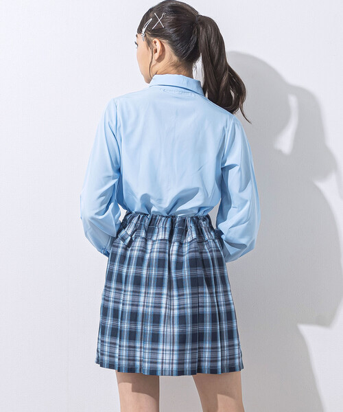 ZIDDY(ジディ)の「【 ニコ☆プチ 掲載 】チェックスカパン(130~160cm)(スカート・キッズ・ブルー系その他2・130cm/FREE/140cm/150cm)」の7枚目の写真