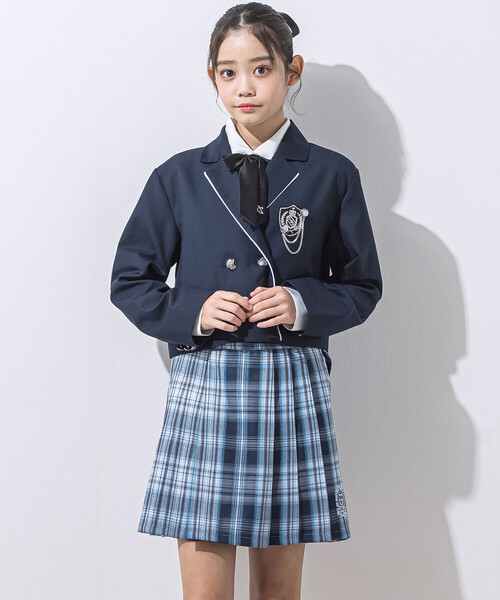 ZIDDY(ジディ)の「【 ニコ☆プチ 掲載 】チェックスカパン(130~160cm)(スカート・キッズ・ブルー系その他2・130cm/FREE/140cm/150cm)」の9枚目の写真