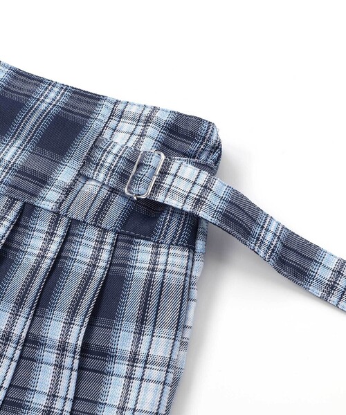 ZIDDY(ジディ)の「【 ニコ☆プチ 掲載 】チェックスカパン(130~160cm)(スカート・キッズ・ブルー系その他2・130cm/FREE/140cm/150cm)」の13枚目の写真