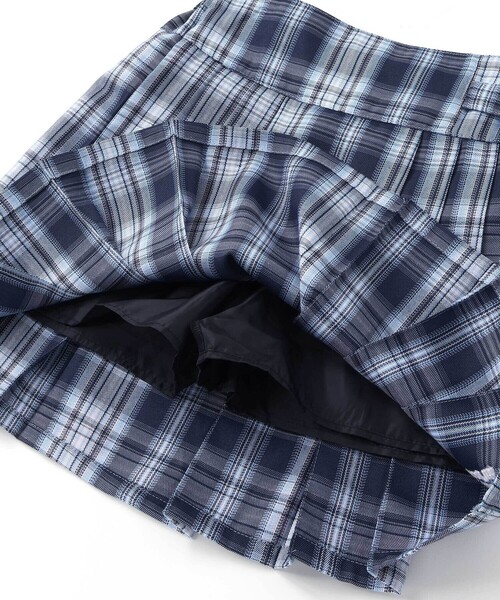 ZIDDY(ジディ)の「【 ニコ☆プチ 掲載 】チェックスカパン(130~160cm)(スカート・キッズ・ブルー系その他2・130cm/FREE/140cm/150cm)」の15枚目の写真