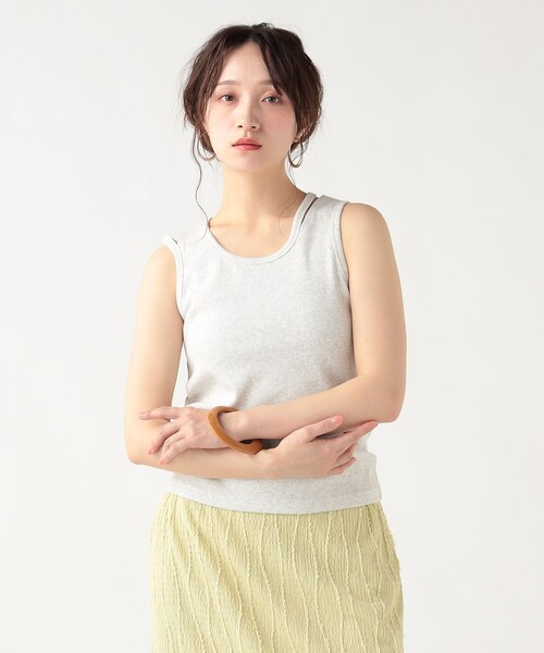 BEAMS HEART(ビームスハート)の「アシンメトリー カットアウト タンクトップ(タンクトップ・レディース・オフホワイト/ホワイト系その他5/グレー/ブラック・SMALL/MEDIUM)」の7枚目の写真