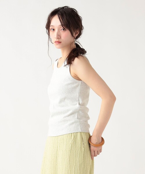 BEAMS HEART(ビームスハート)の「アシンメトリー カットアウト タンクトップ(タンクトップ・レディース・オフホワイト/ホワイト系その他5/グレー/ブラック・SMALL/MEDIUM)」の8枚目の写真