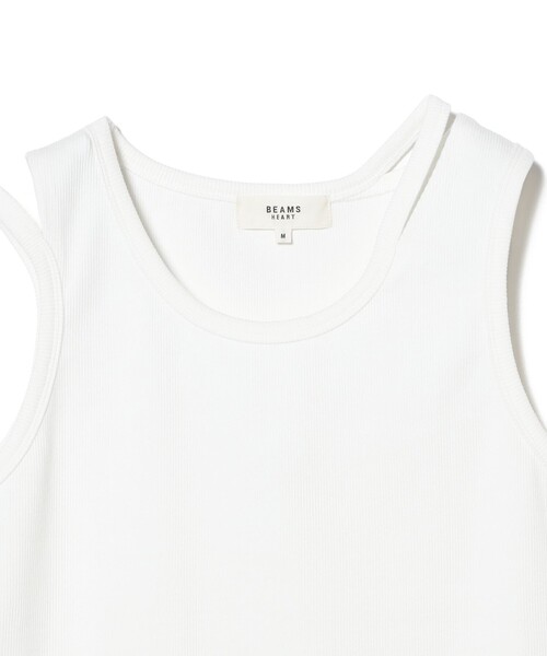 BEAMS HEART(ビームスハート)の「アシンメトリー カットアウト タンクトップ(タンクトップ・レディース・オフホワイト/ホワイト系その他5/グレー/ブラック・SMALL/MEDIUM)」の18枚目の写真
