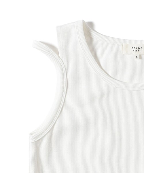 BEAMS HEART(ビームスハート)の「アシンメトリー カットアウト タンクトップ(タンクトップ・レディース・オフホワイト/ホワイト系その他5/グレー/ブラック・SMALL/MEDIUM)」の20枚目の写真