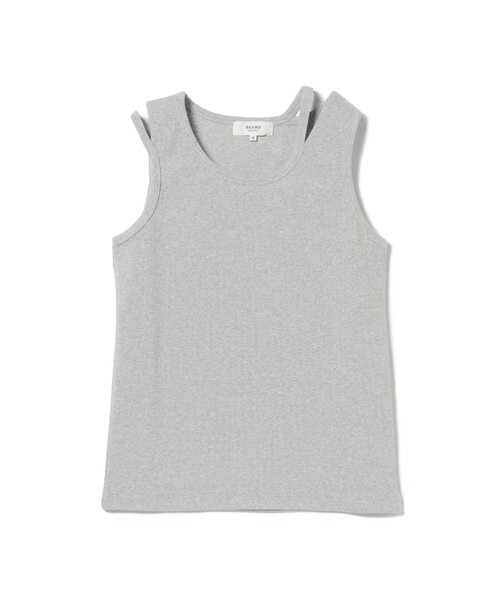 BEAMS HEART（ビームスハート）の「アシンメトリー カットアウト タンクトップ（タンクトップ・レディース・オフホワイト/グレー/ホワイト系その他5/ブラック・SMALL/MEDIUM）」の5枚目の写真