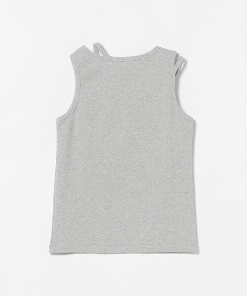 BEAMS HEART（ビームスハート）の「アシンメトリー カットアウト タンクトップ（タンクトップ・レディース・オフホワイト/グレー/ホワイト系その他5/ブラック・SMALL/MEDIUM）」の6枚目の写真