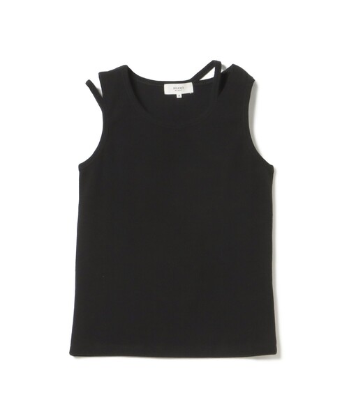 BEAMS HEART（ビームスハート）の「アシンメトリー カットアウト タンクトップ（タンクトップ・レディース・オフホワイト/グレー/ホワイト系その他5/ブラック・SMALL/MEDIUM）」の8枚目の写真