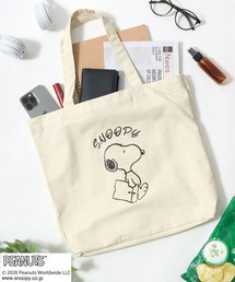 PEANUTS SNOOPY(ピーナッツ スヌーピー)キャラクタープリント キャンバストートバッグ/ビッグトート/ユニセックス