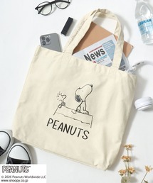 PEANUTS SNOOPY（ピーナッツ スヌーピー）キャラクタープリント キャンバストートバッグ/ビッグトート/ユニセックス