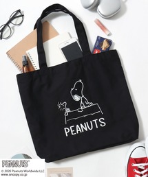 PEANUTS SNOOPY(ピーナッツ スヌーピー)キャラクタープリント キャンバストートバッグ/ビッグトート/ユニセックス