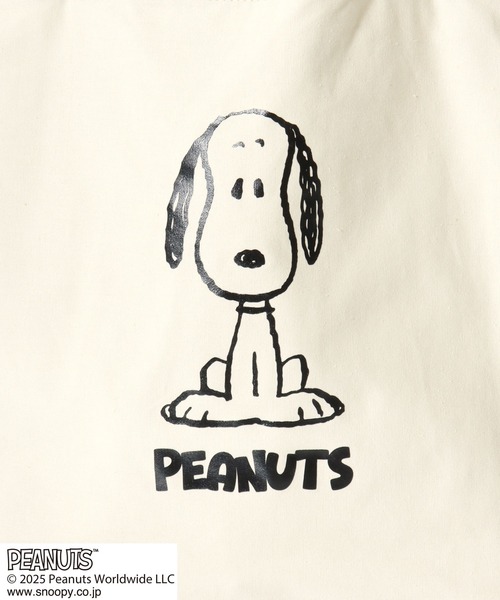 PEANUTS（ピーナッツ）の「PEANUTS SNOOPY（ピーナッツ スヌーピー）キャラクタープリント キャンバス トートバッグ（トートバッグ・レディース・ホワイト系1/ホワイト系2/ブラック系1/ブラック系3/ホワイト系3/ブラック系2・FREE）」の10枚目の写真