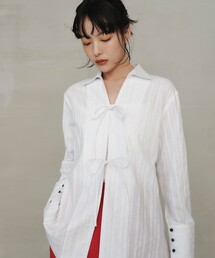 EMMEL REFINES｜エメルリファインズのシャツ/ブラウス（ホワイト/白色