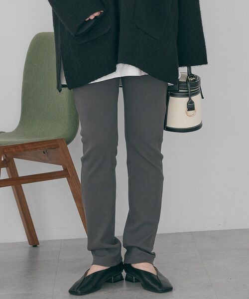 AMERICAN HOLIC(アメリカンホリック)の「リブレギンス(その他パンツ・レディース・ブラック/チャコールグレー・L/M)」の2枚目の写真