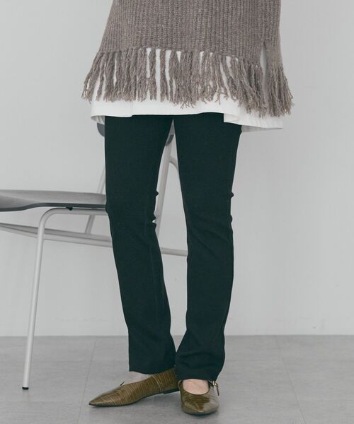 AMERICAN HOLIC(アメリカンホリック)の「リブレギンス(その他パンツ・レディース・ブラック/チャコールグレー・L/M)」の1枚目の写真