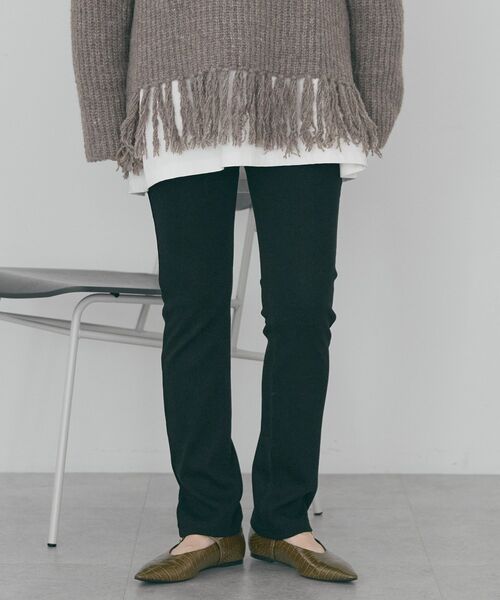 AMERICAN HOLIC(アメリカンホリック)の「リブレギンス(その他パンツ・レディース・ブラック/チャコールグレー・L/M)」の4枚目の写真
