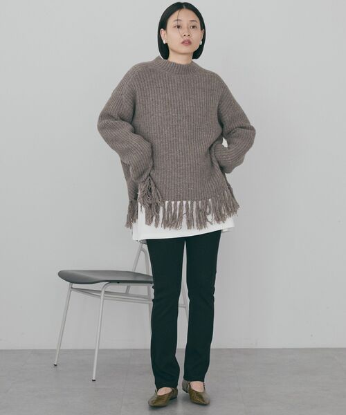 AMERICAN HOLIC(アメリカンホリック)の「リブレギンス(その他パンツ・レディース・ブラック/チャコールグレー・L/M)」の7枚目の写真