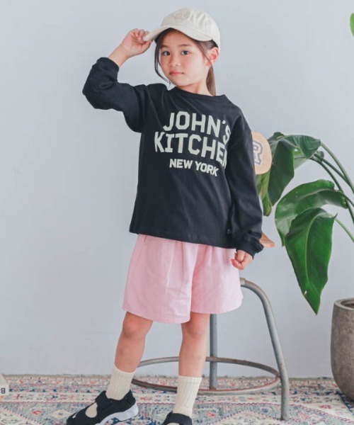 ZERO standerd（ゼロスタンダード）の「zero standard/ゼロスタンダード JOHN'SロングＴシャツ（Tシャツ/カットソー・キッズ・アイボリー/ブラック・100cm/110cm/120cm/130cm/140cm/150cm/160cm）」の6枚目の写真